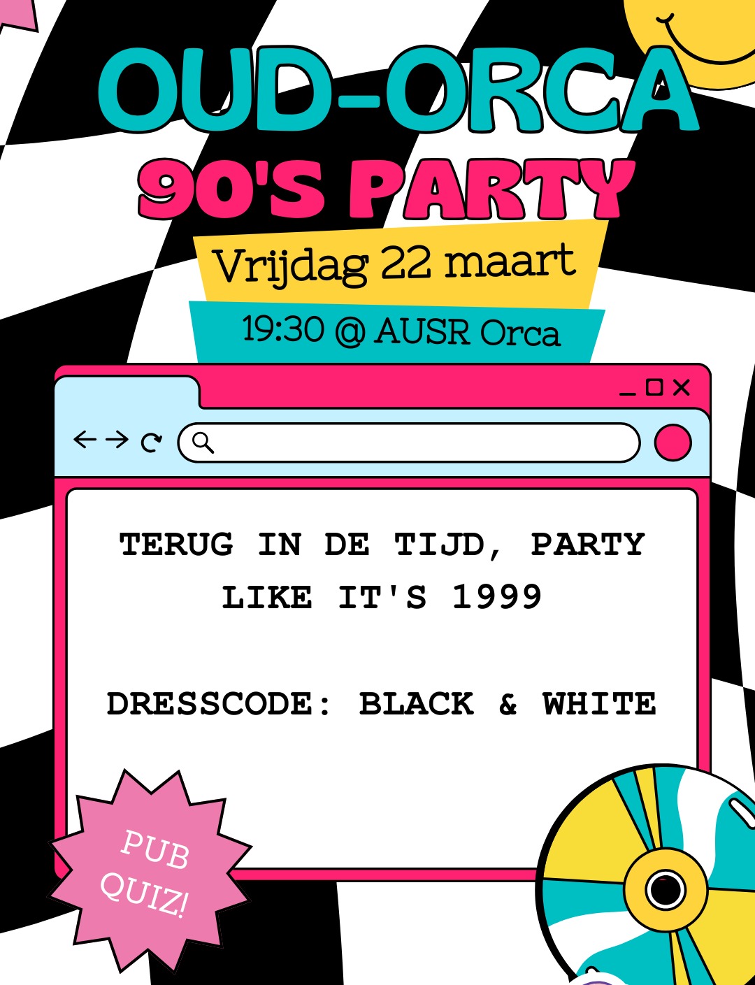 90’s party borrel